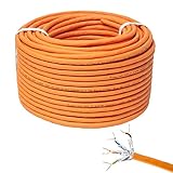 Premium X CAT 7 Netzwerkkabel 100m LAN Kabel Simplex Kupferkabel Ethernet...