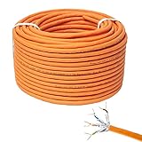 PremiumX 100m CAT 7 Netzwerkkabel Simplex LAN-Kabel Ethernet Datenkabel S/FTP...