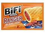 BiFi Ranger - 20er Pack (20 x 60g) – Wurstsnack mit Bohnen und Bacon in einem...