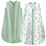 Yoofoss 2er Pack Schlafsack Baby Sommer 100% Baumwolle 0.5 Tog Sommerschlafsack...