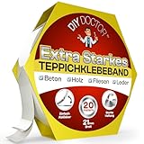 DIY Doctor Doppelseitiges Klebeband Extrastark - Robustes Teppichklebeband,...