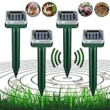 Ultraschall Maulwurfvertreiber für Mäuse, Maulwurfschreck für den Garten,...