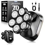 Topipop Glatzen Rasierer Herren,7D Detachable Glatzenrasierer Wasserdichte Nass...