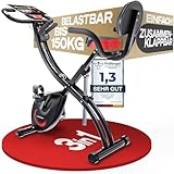 Sportstech Ergometer Heimtrainer Fahrrad klappbar, Fitness Indoor Fahrrad für...