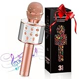 Mikrofon Kinder, Bluetooth Karaoke Mikrofon Geschenke für Kinder Mädchen...