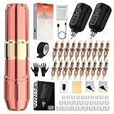 RHEIN Tattoo Maschine Set mit 2pcs 1500mAh Akkus Power 20 Stück Tattoo...