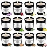 Candle Duftkerzen im Glas | Duftkerze Geschenkset aus 12 Düft Kerze für Frauen...