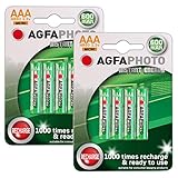 AGFA AAA NiMh Akku für schnurlose Telefone, wiederaufladbar, Amplicom,...
