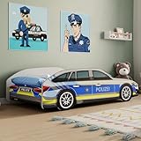 Kids Collective Autobett Kinderbett Jugendbett 70x140 & 80x160 cm mit...