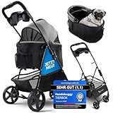 Tierbox Hundebuggy Hundewagen klappbar mit QuikFold, einfacher Transport,...