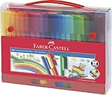 FABER-CASTELL 155560 - Filzstifte Connector in Koffer, 60-teilig