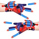 LACETS 2 Set Kids Spider Hero Handschuhe, Super Spider Launcher Handschuh...