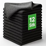 Kemes Putzlappen Mikrofasertücher Putztücher Set 12er Pack zur trockenen und...