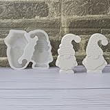 EPODA Silikonform Weihnachten Wichtel Gießformen für Gips DIY Weihnachtsdeko...