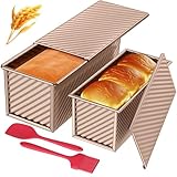 JSCORES Toast Brot Backform Set,4PCS Antihaft Brot Toastform mit...