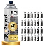 Roland Camping Butan Gaskartusche 227g – 28 Stück Gaskartuschen für...