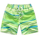 FedMois Jungen Badeshorts Schnelltrocknend Kinder Badehose Schwimmshorts, Grün,...