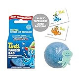 Tinti Zauberbad Blau - Sprudelnde Badekugel mit Überraschung, 1er Pack(1 x 40...