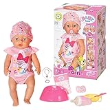 BABY born, Puppe, Magic Girl 43 cm, Babypuppe mit magischem Schnuller und 10...