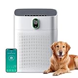 MERONTE Luftreiniger für Raucherräume, Allergikerfreundlich, HEPA Filter Gegen...