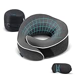 Proglobe Nackenkissen Flugzeug, Reisekissen 100% Memory Foam, Orthopädisches...