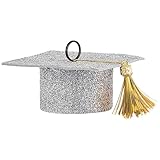 Ballon-Gewicht mit Filzkappe, 4,4 cm H x 10,2 cm B, Silber, 1 Stück.