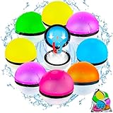 HUTRADE Wasserbomben Selbstschließend, 8 Stück Eine Sekunden Schnellfüller...