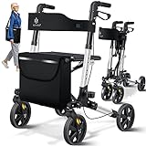 KESSER Rollator Aluminium Set, Leichtgewicht-Reiserollator mit Vollausstattung,...