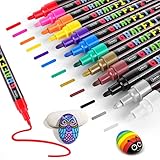 RATEL Acrylstifte Marker Stifte, 12 Farben Premium Wasserfest Paint Marker Set...