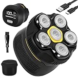 Glatzen Rasierer Herren, Wasserdichter Kopfrasierer mit Typ-C-Schnellladung,...