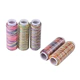 5pc Multicolor Gradient Sewing Quilting Stickgarnspulen Kleidungsstück Zubehör...