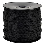 Geflochtenes Polypro-Seil, schwarz, Ø 1,5 mm, Spule 100 m – Außenseil,...