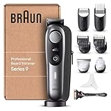 Braun Barttrimmer Series 9, Elektrischer Bartschneider Herren mit 11...