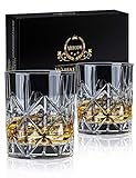 veecom Whisky Gläser, 315ml Whiskey Gläser, Old Fashioned Whiskygläser Rum...