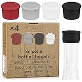 Flaschenverschluss Universal: 4x Silikon Flaschenverschluss – Silikon Flaschen...
