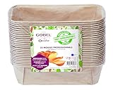 Gobel - Packung mit 25 Kastenformen - Papier, Biologisch Abbaubar - Mittelgroß...