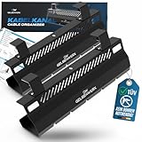 GELSENWERK® Kabelkanal Schreibtisch Schwarz 2er Set – Kabelmanagement...