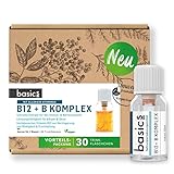 Basics Hochdosierter Vitamin B12 + B-Komplex mit Folsäure, Niacin, Biotin zur...