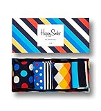 Happy Socks Herren 4'lü paket çizgili hediye kutusu Socken, Mehrfarbig, 41-46...