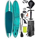 BRAST SUP Board Shark | Aufblasbares Stand up Paddle Set | 320x81x15cm | 8...