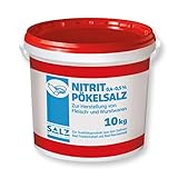 Nitrit Pökelsalz 10kg Eimer 0,4 - 0,5% Natriumnitrit Südsalze Umrötung Wurst...
