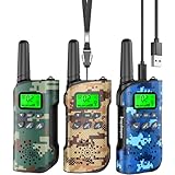 Inspireyes Walkie Talkie Kinder Aufladbar, 48 Stunden Arbeitszeit, Geschenke...