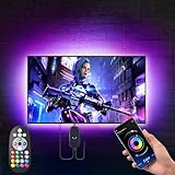 LED TV Hintergrundbeleuchtung für TV 75 bis 85 zoll, LED Strip 5m, Sync zu...