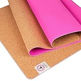XXL Yogamatte rutschfest - Kork und Naturkautschuk 180cm - Extra lang +...