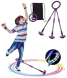Jissta Kinder Blinkender Springring,Sport Sprungball,Swing Wheel mit...