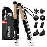 ALPIN LOACKER Wanderstöcke faltbar Aluminium mit Korkgriff I Nordic Walking...