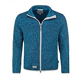 Blue Wave Herren Strickfleecejacke Helge - Fleecejacke Strickoptik Jacke...
