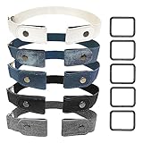 5 Stück Unsichtbarer Stretch Elastischer Gürtel Ohne Schnalle, Schnallenloser,...