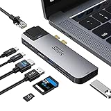 MacBook Pro Adapter USB C Hub mit RJ45 Ethernet, HDMI 4K, Thunderbolt 3 PD 100W,...