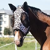 Harrison Howard Super Comfort Stretchy Fly Mask Large Eye Space with UV...